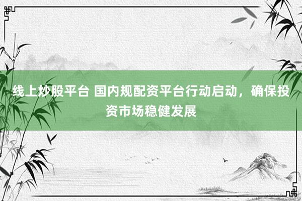 线上炒股平台 国内规配资平台行动启动，确保投资市场稳健发展
