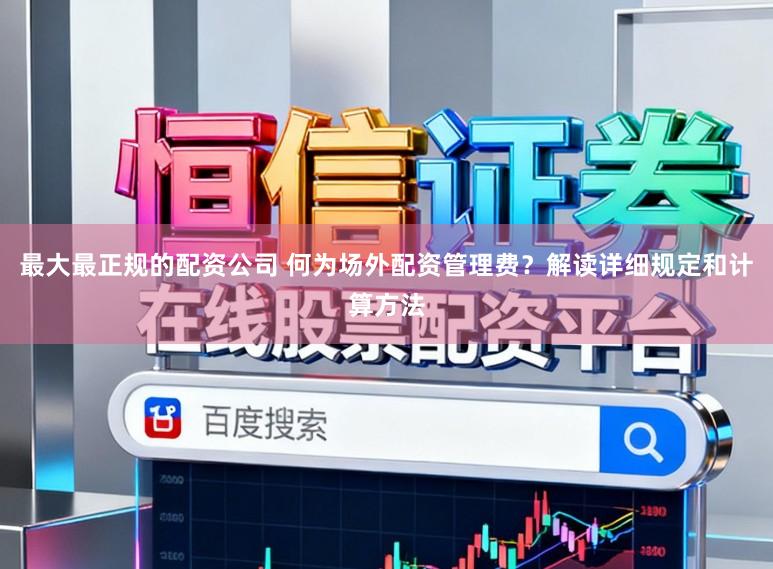 最大最正规的配资公司 何为场外配资管理费？解读详细规定和计算方法